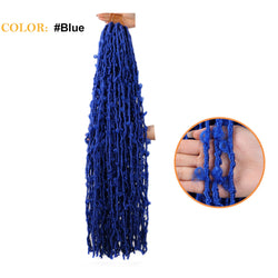 African Butterfly Curve Chemical Fiber Crochet Dirty Braid Wig