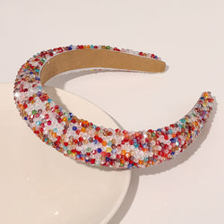 Sponge wide brim handmade headband